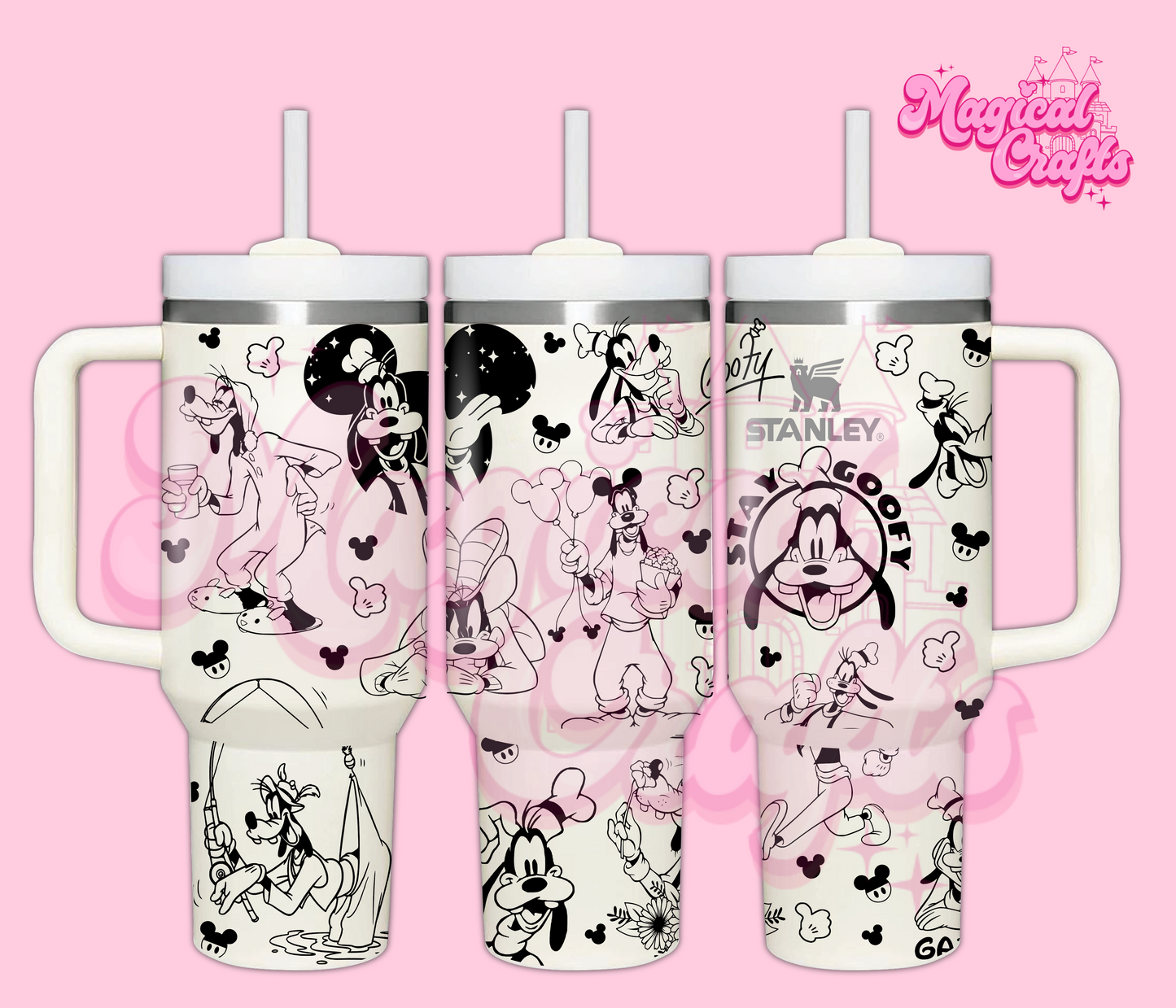 Goofy Engraved Tumbler