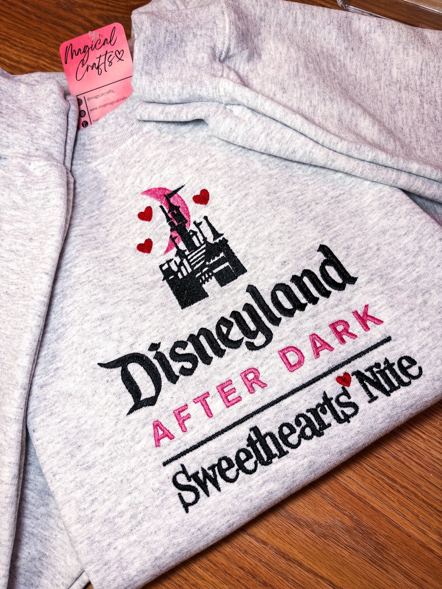 Sweethearts Nite Valentines Embroidered Sweatshirt
