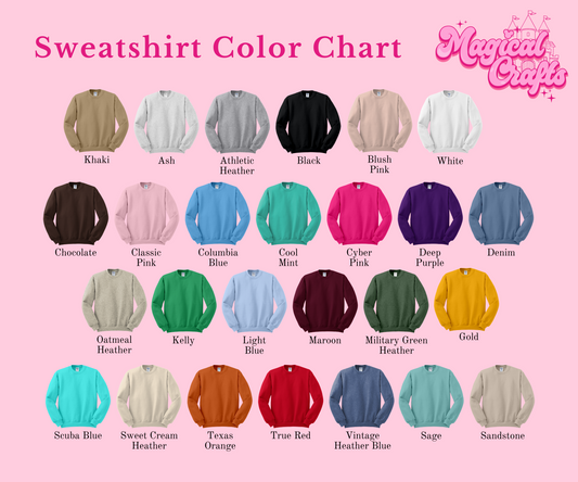 Cherry Mickey Embroidered Crewneck Sweatshirt