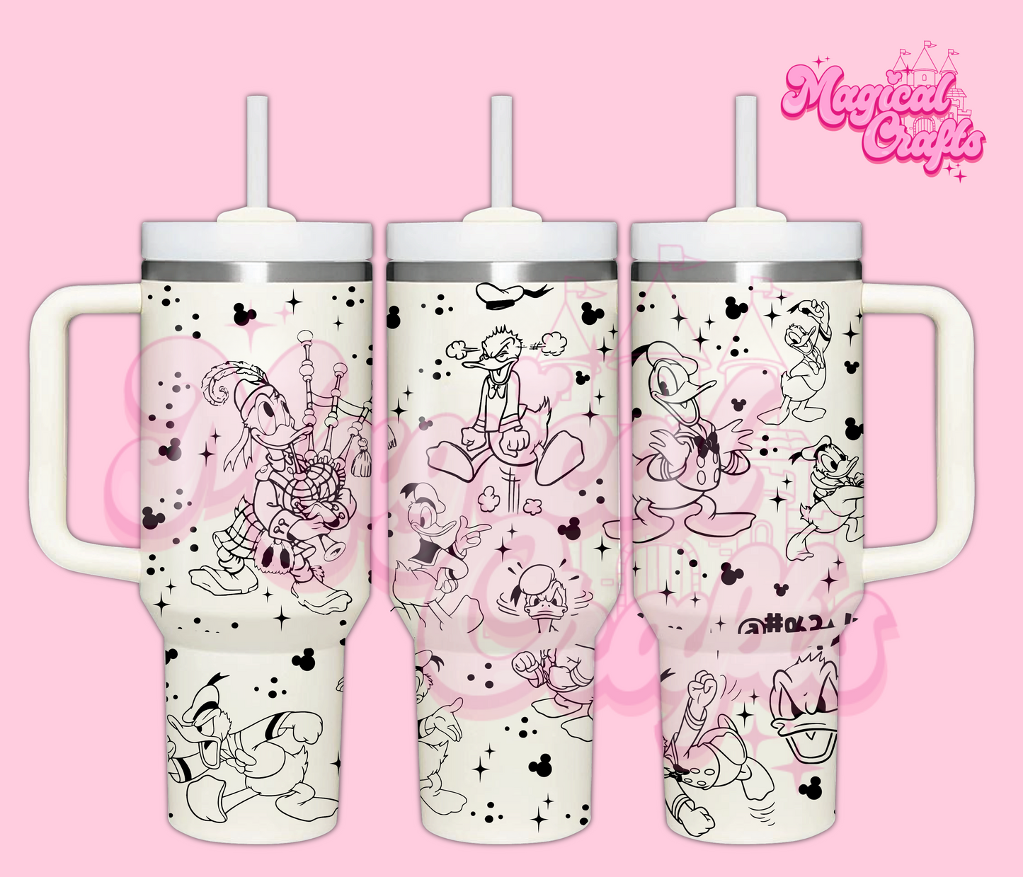 Donald Duck Engraved Tumbler