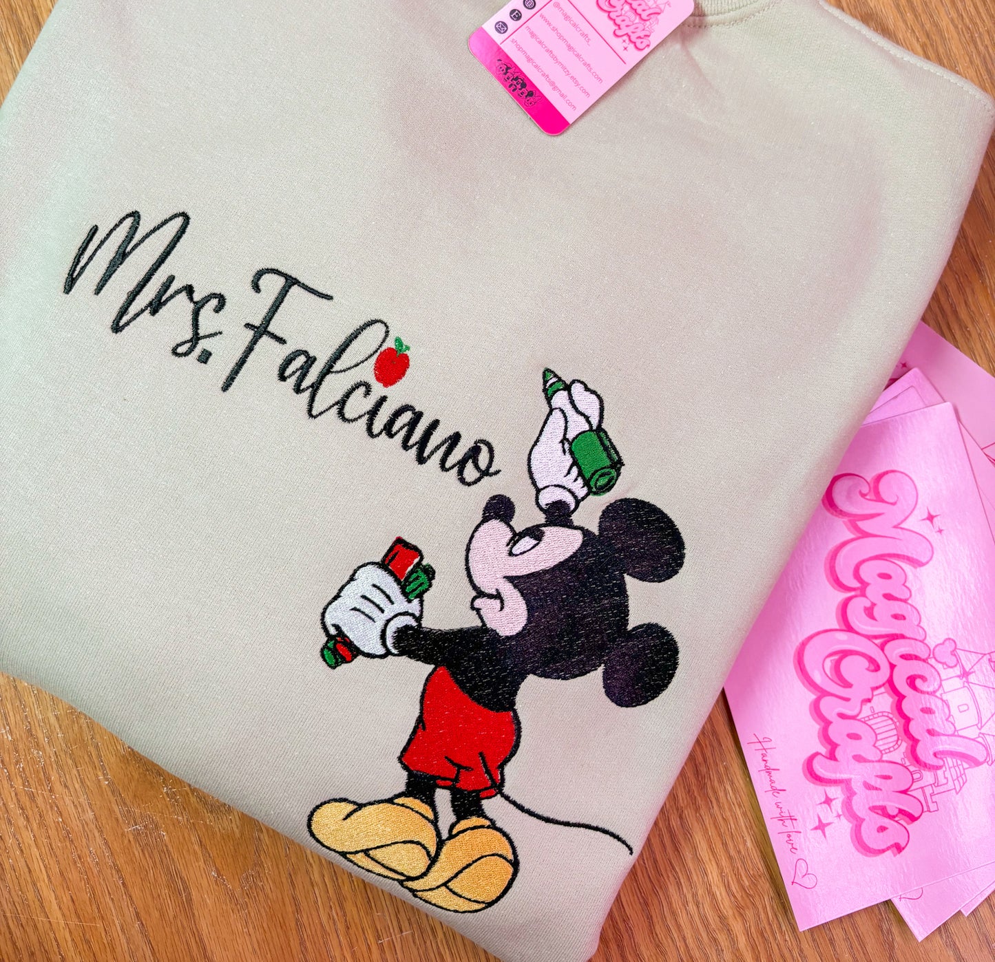 Teacher Custom Embroidered Crewneck