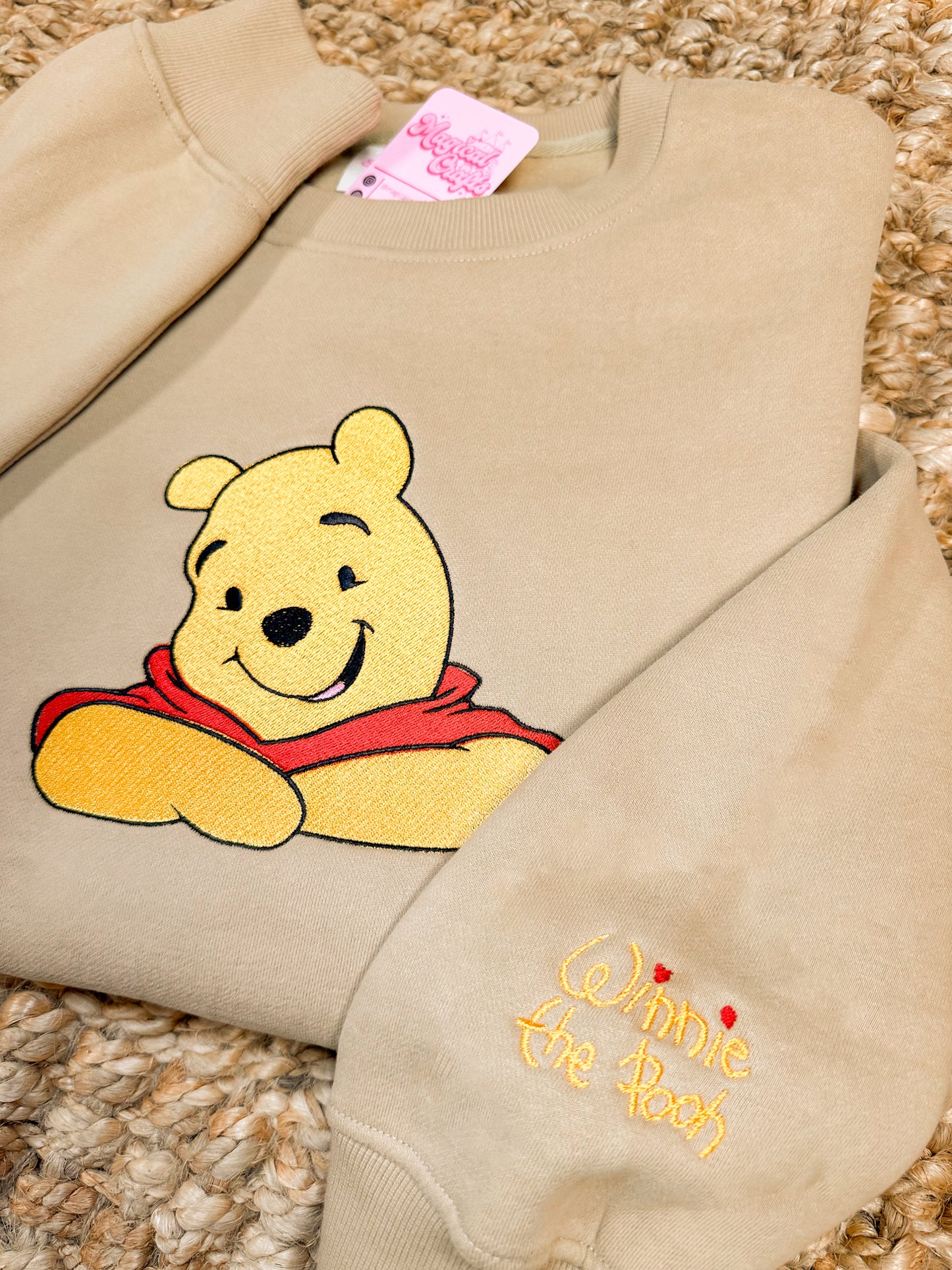Pooh & Signature Embroidered Crewneck Sweatshirt