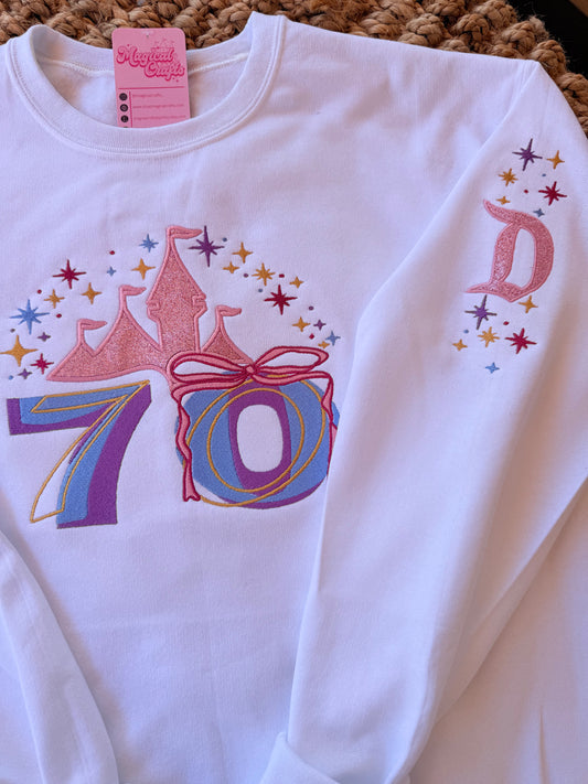 D Glitter Sleeve Embroidered - Add On