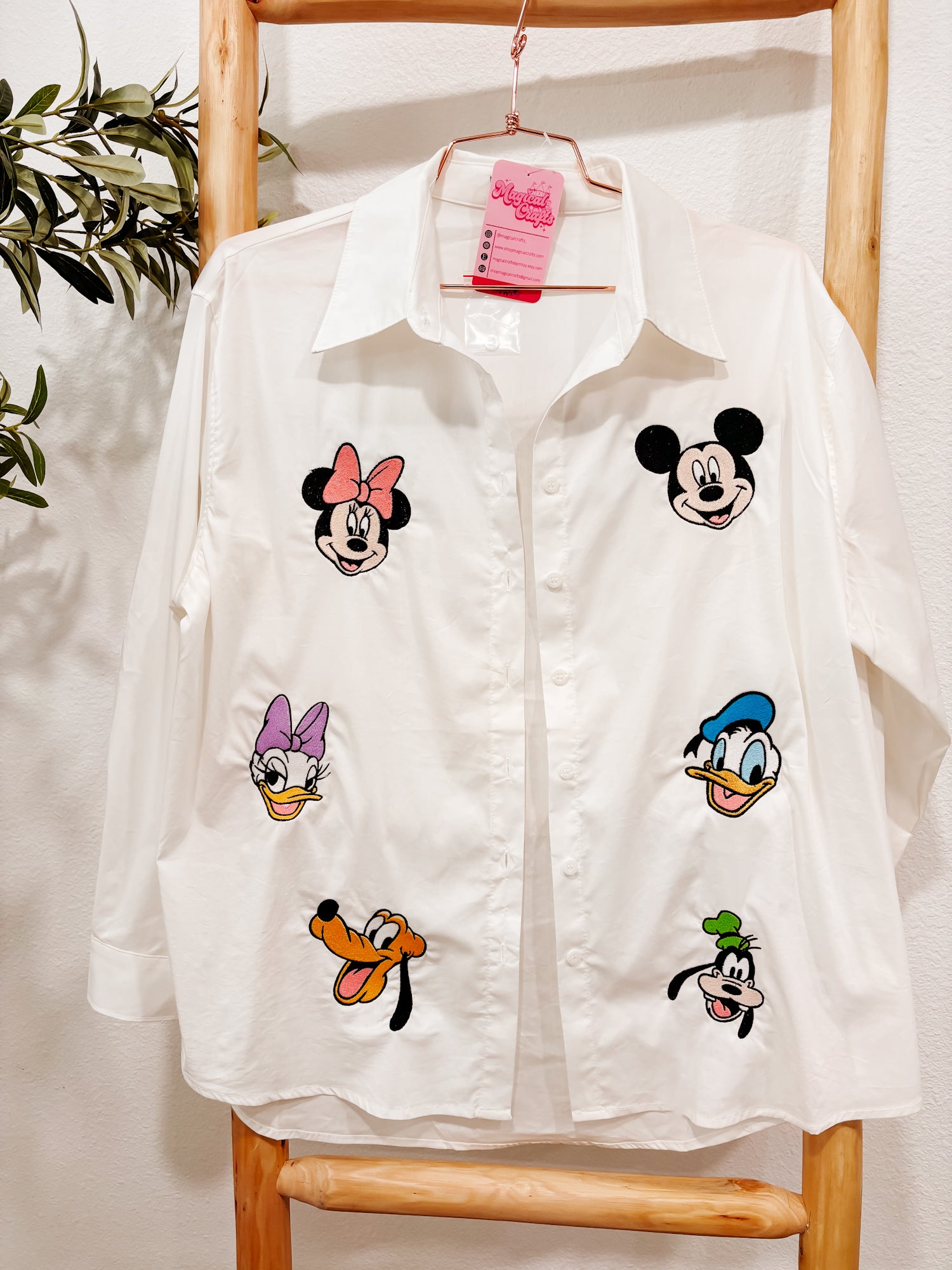 Embroidered Characters Blouse