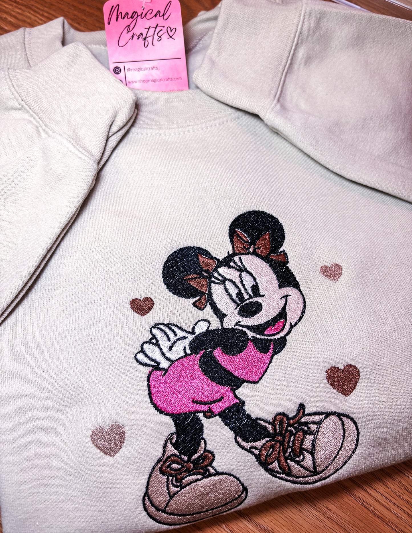Miss Piggy Tails Valentine Embroidered Crewneck Sweatshirt