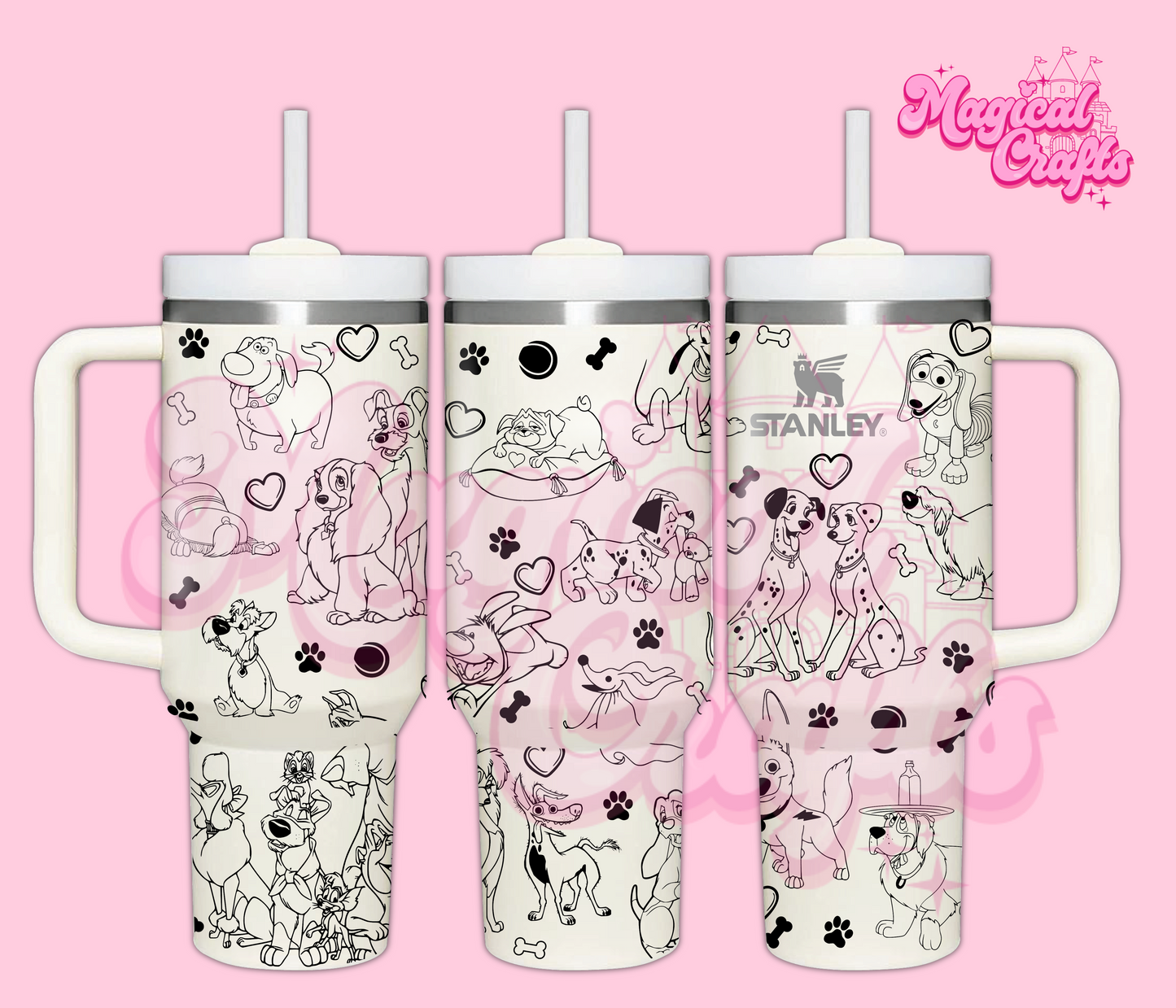 Dogs Engraved Tumbler