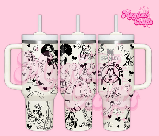 Goofy Engraved Tumbler