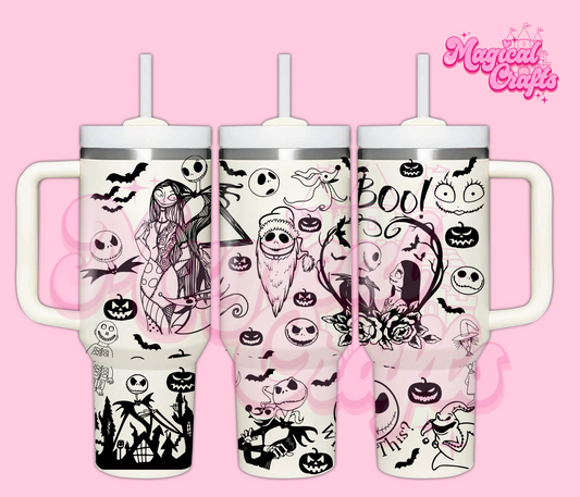 Nightmare before Christmas Engraved Tumbler