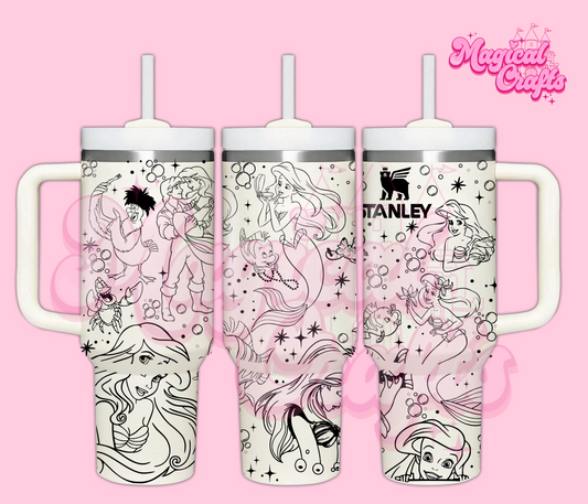 Princess Ariel Engraved Tumbler