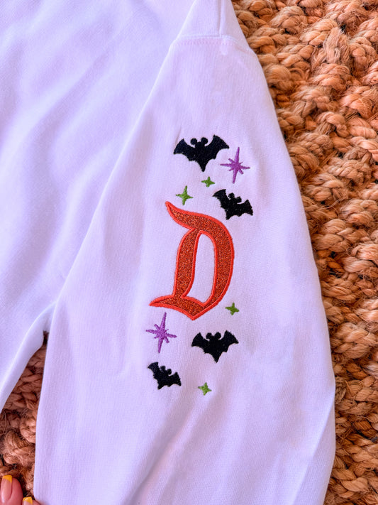 D Glitter Halloween Sleeve Embroidery - Add on