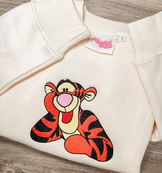 Tigger Embroidered Crewneck Sweatshirt - Kid Size