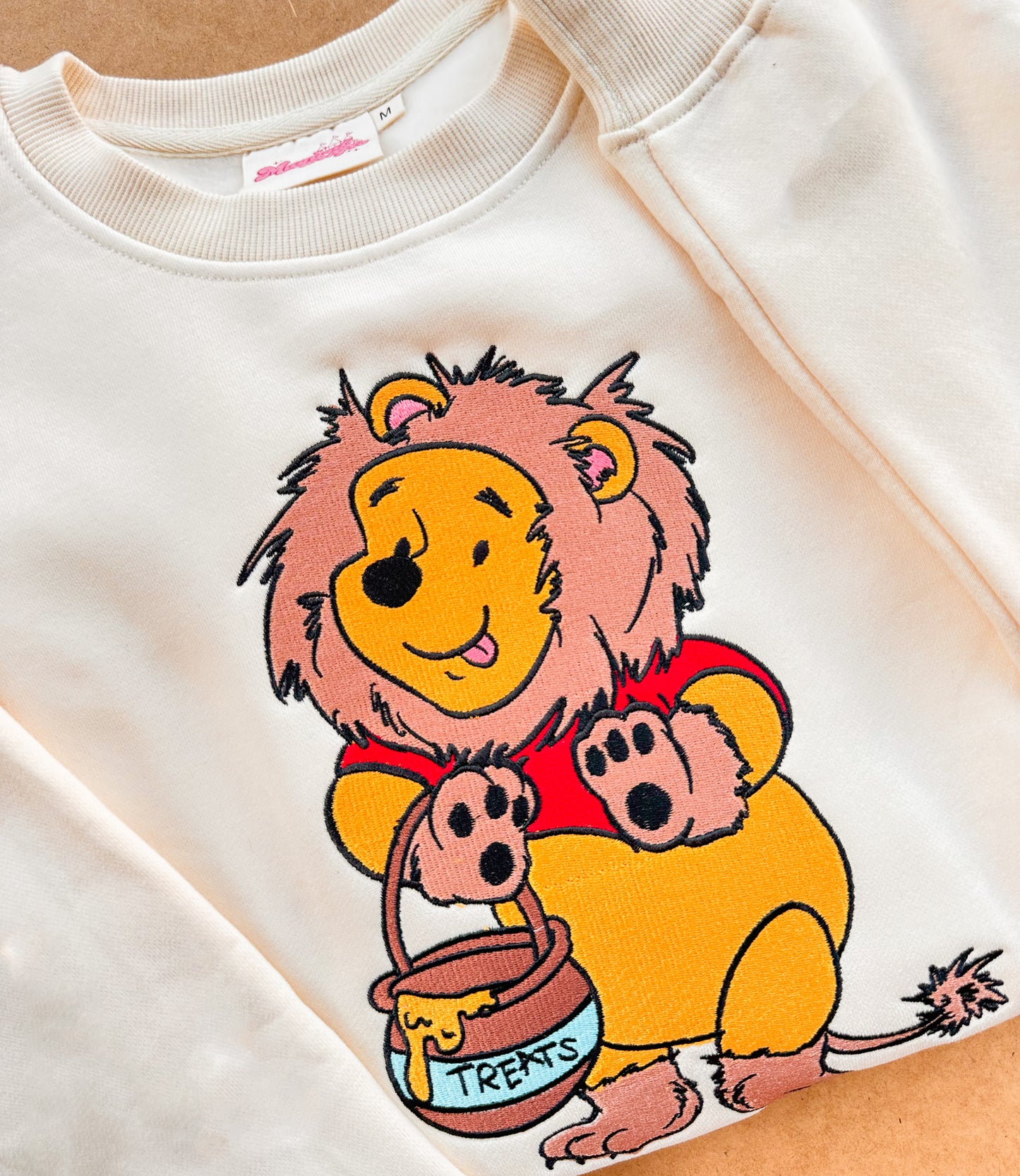 Pooh Halloween Treats Embroidered Crewneck Sweatshirt - Collab w. Alexis Designs