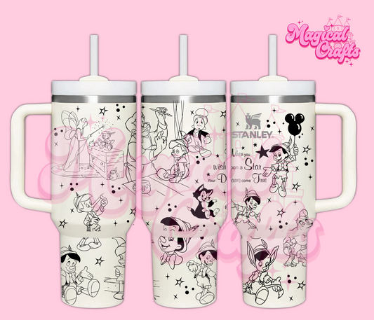 Pinocchio Engraved Tumbler