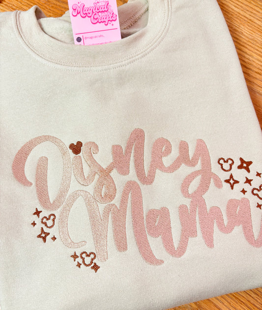 Disney Mama Embroidered Crewneck Sweatshirt