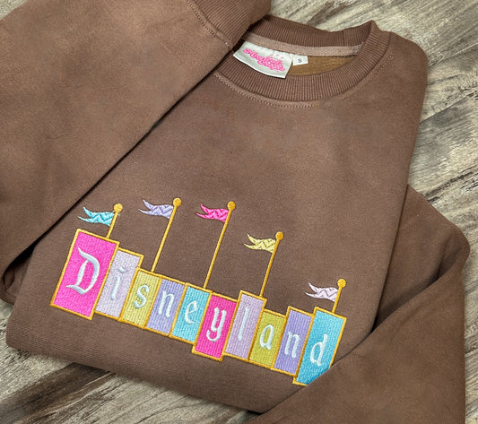 DLand Embroidered Crewneck Sweatshirt