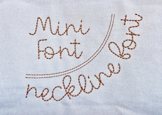 Hand Stitch Style - Neckline Embroidery- Add On