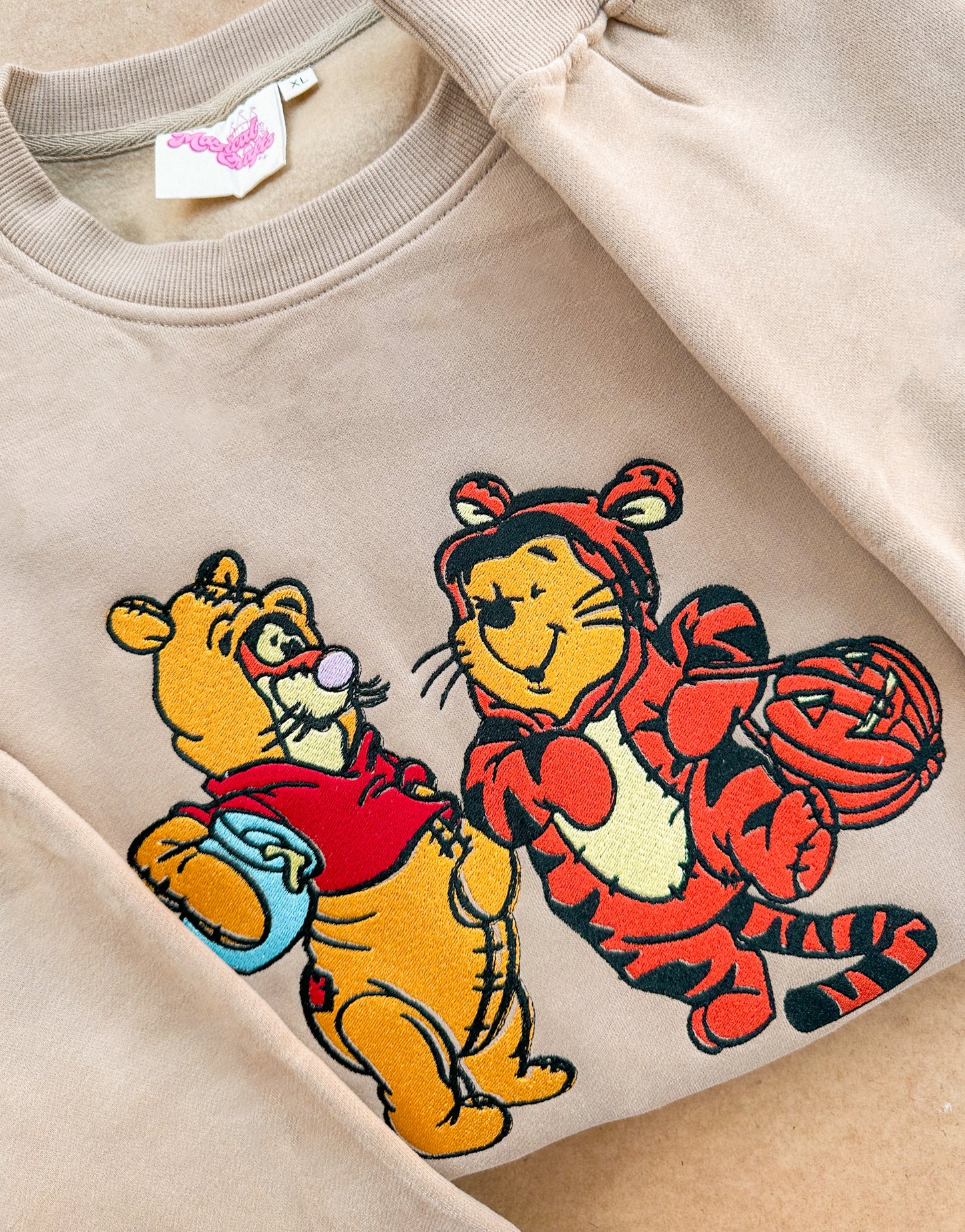 Tig & Pooh Halloween Embroidered Crewneck Sweatshirt - Adult