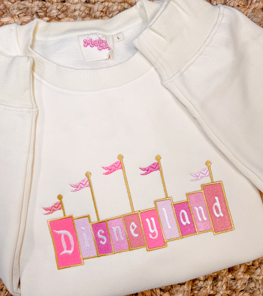 Pinks Embroidered Crewneck Sweatshirt