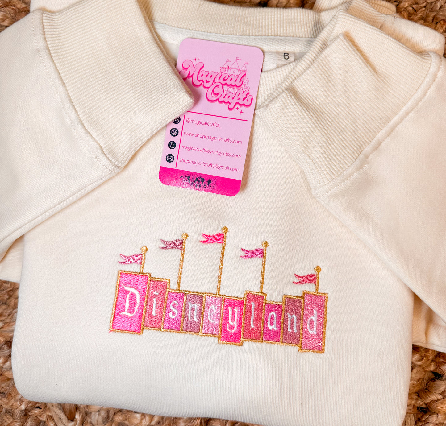 Pinks DLand Embroidered Crewneck Sweatshirt - Kid Size