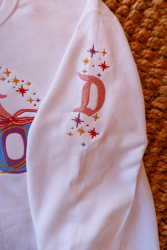 D Glitter Sleeve Embroidered - Add On