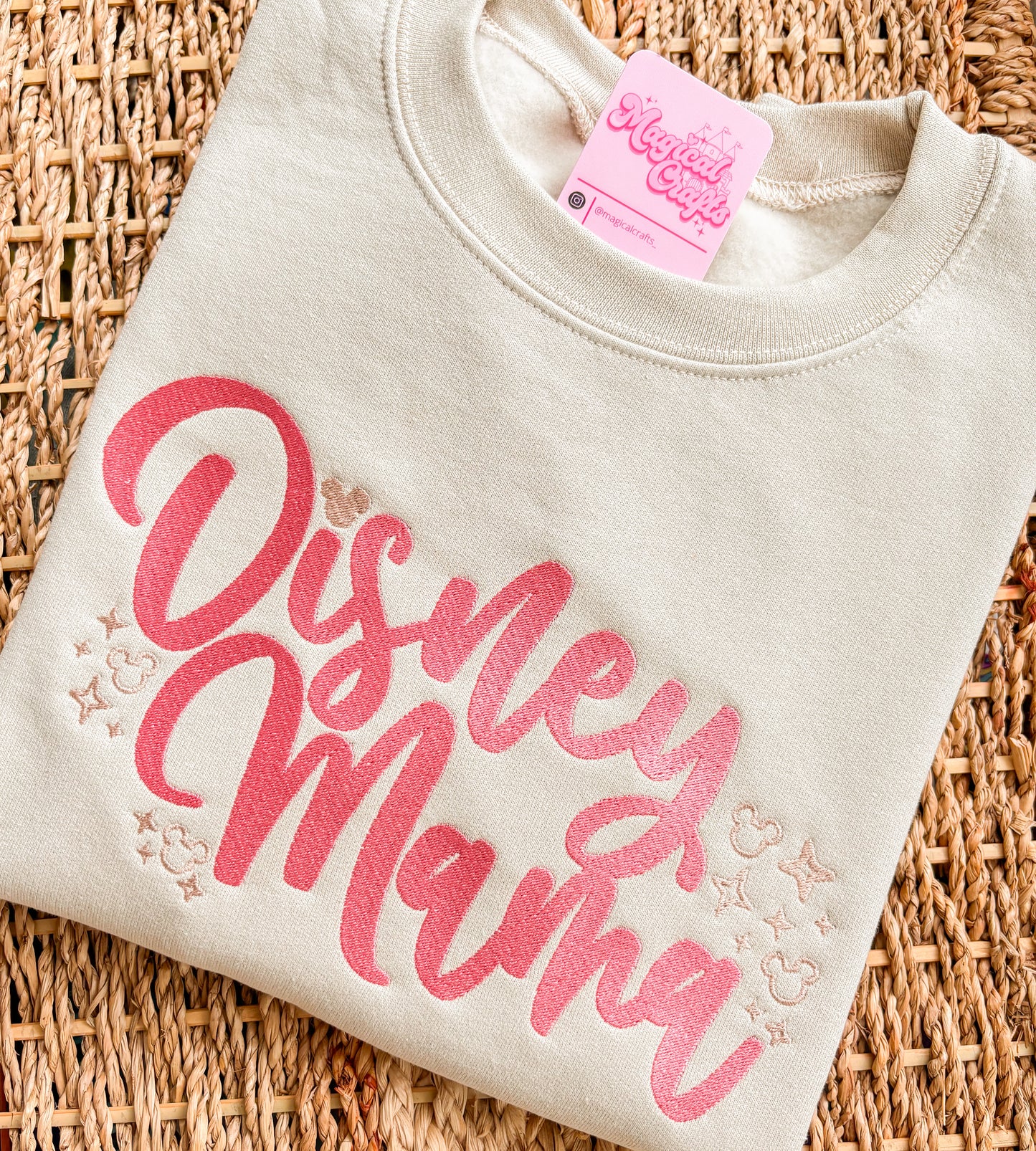 Disney Mama Embroidered Crewneck Sweatshirt