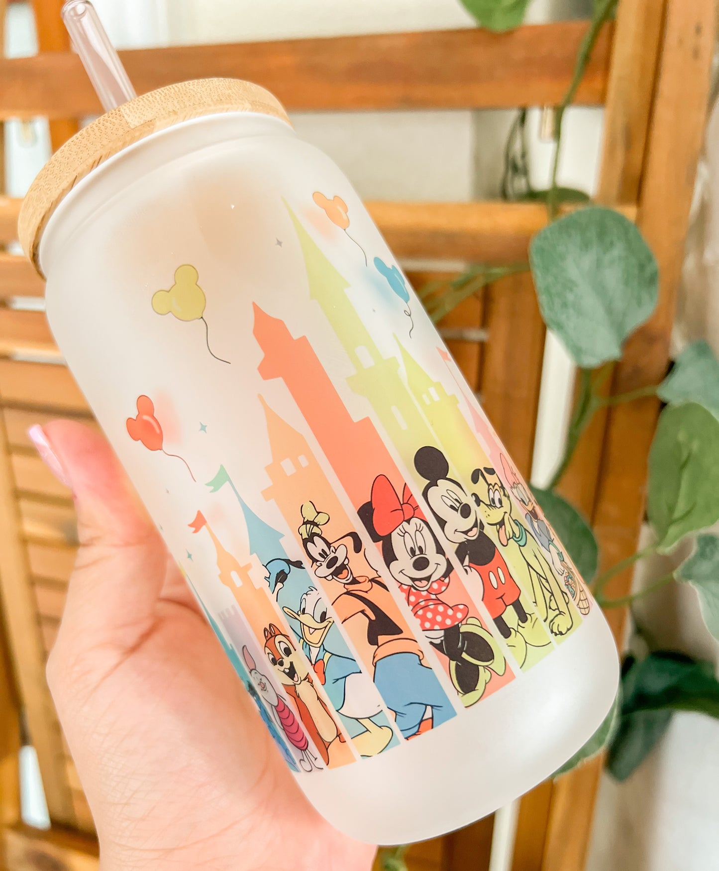 Friends Castle Frosted Glass Cup