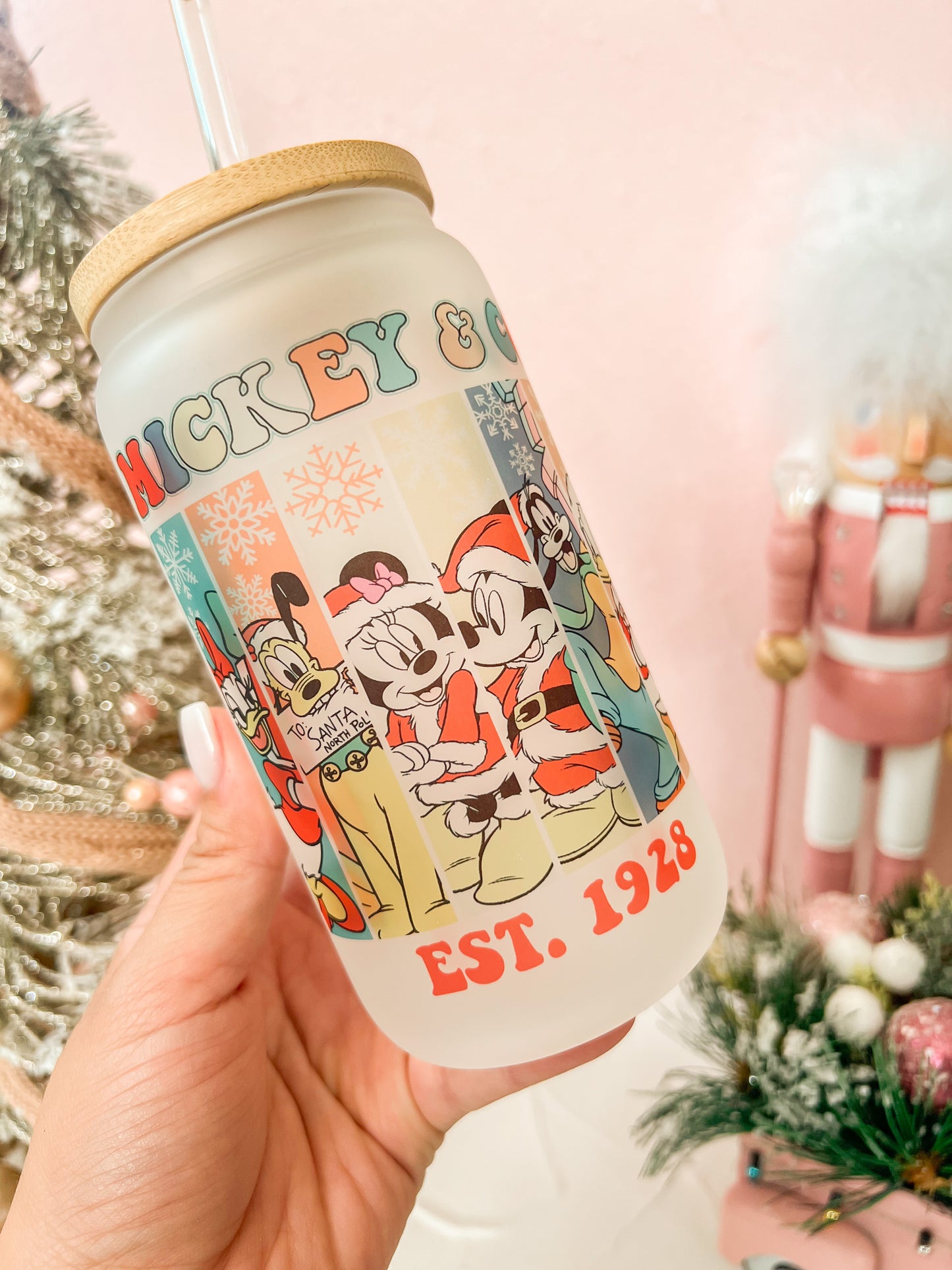 Mr.Mouse & Friends Co. Christmas Glass Cup